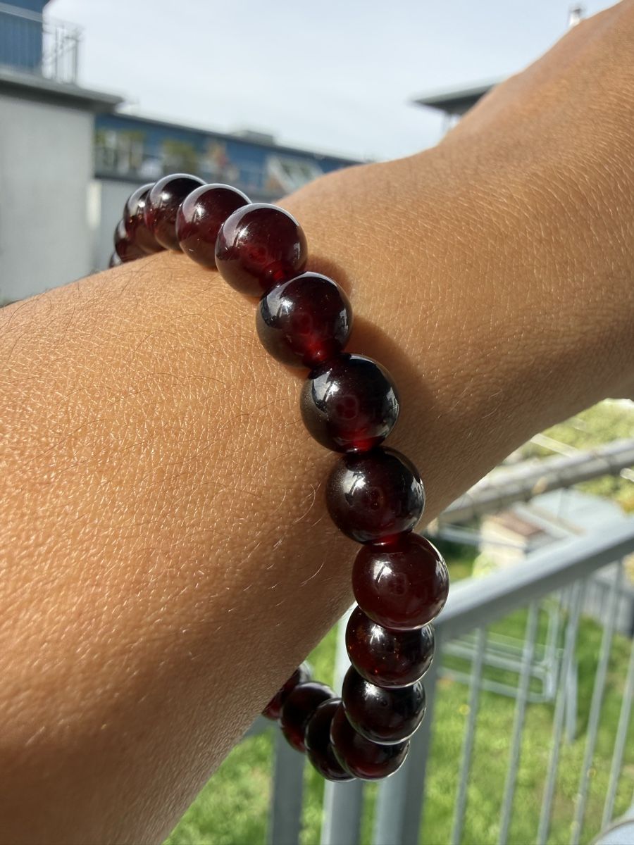 Bracelets: Echtes Rotes Granat 7mm – Neuf (Voir description) à Jegenstorf par SteinGlanz 3