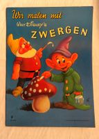 Wir malen mit Walt Disney's Zwergen / Malbuch 70er Jahre