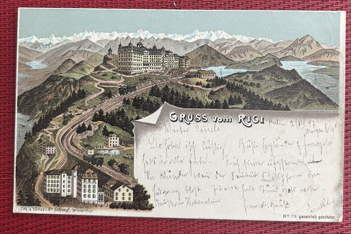 Cartes postales: Gruss vom Rigi Schlumpf Litho  – D'occasion à Horw par Tellbub