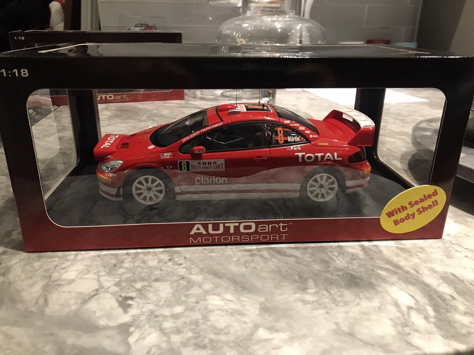 PEUGEOT 307 WRC RALLYE MONTE CARLO 2004 GRONHOLM SUN STAR 4681 118