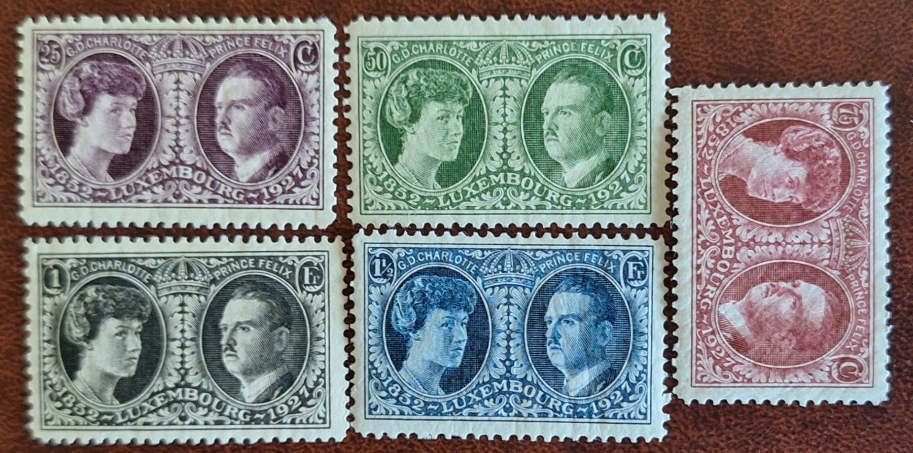 Alle Briefmarken: Luxembourg - Série complète * 1927 – Neu (gemäss Beschreibung) aus Genève von JLV01