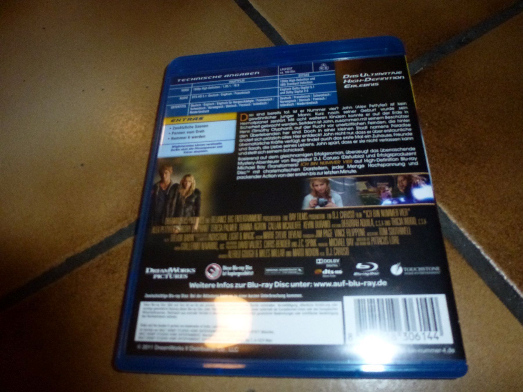 Tutti i DVDs: Ich bin Nummer Vier BLU-RAY – Usato da Olten venduto da Disc-Verkauf 2