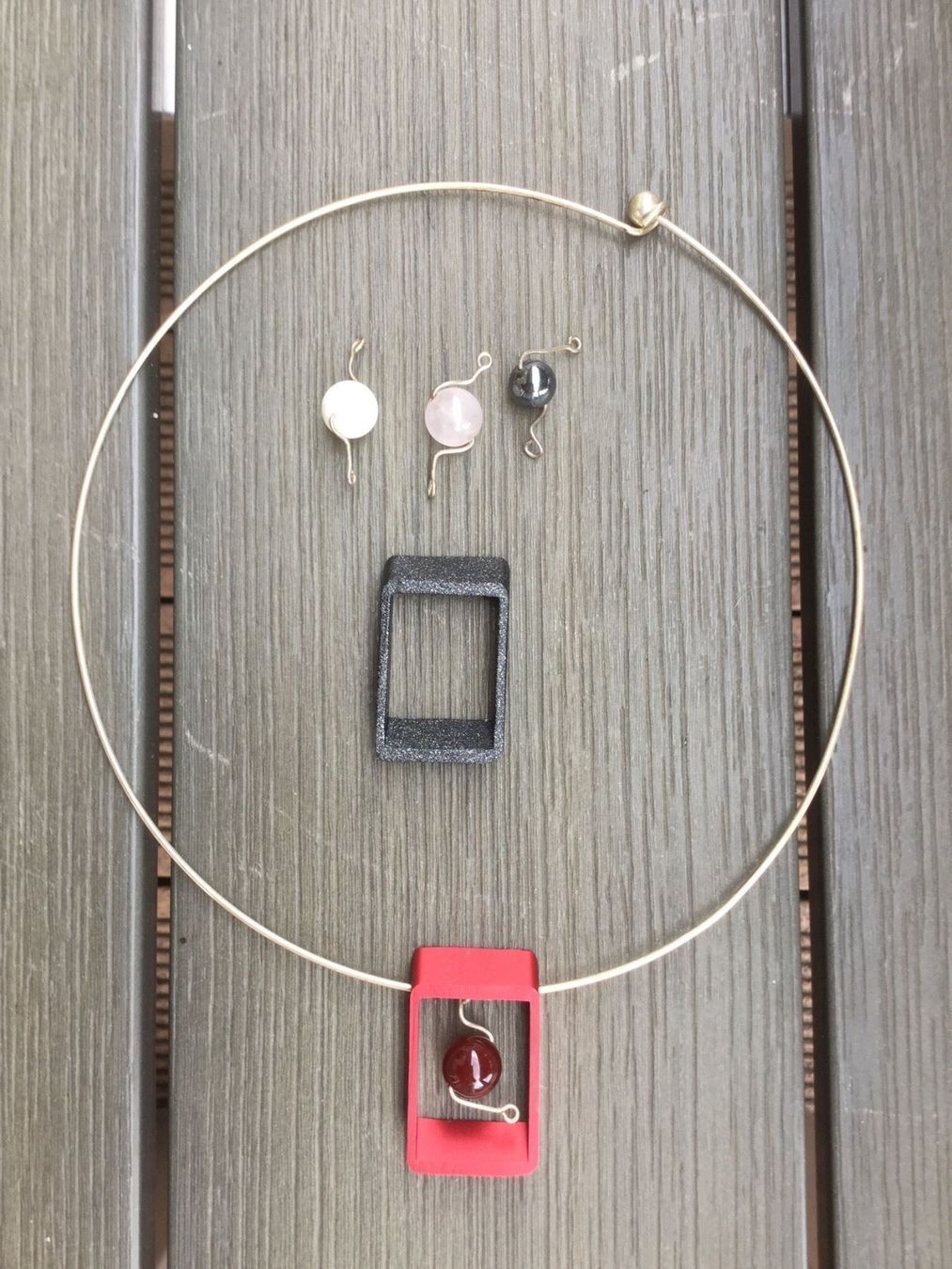 Colliers: Collier Argent 925 + Pierres semi-précie – D'occasion à Agiez par chouchanelle