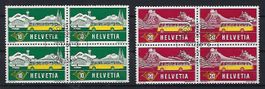 Werbemarken 1953 Viererblocks gestempelt  14492