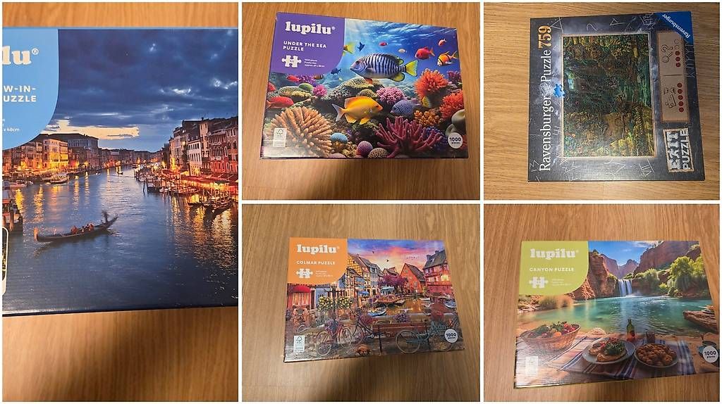 Puzzle: 5 verschiedene puzzle – Nuovo e nell'imballaggio originale da Alterswil FR venduto da san_nbr6