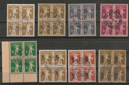 8 Viererblock Ausgaben mit Tellknabe : KP 225.--