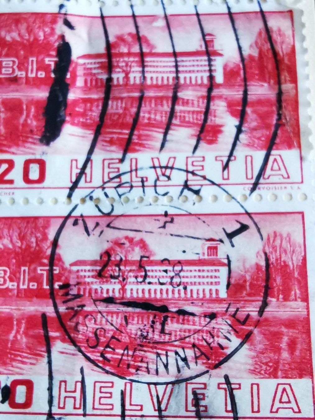 Tutti i francobolli: 211.3.02 (100.-) Abart:Ret – Usato da Wangen venduto da Abartix 3