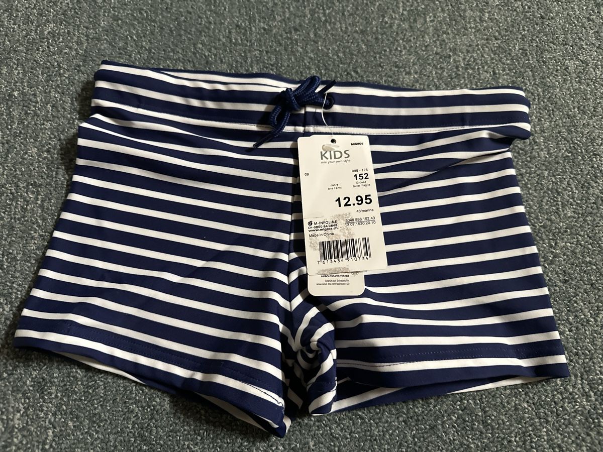 Migros Costumi da bagno: Badehose neu Gr 152 – Nuovo e nell'imballaggio originale da Baltschieder venduto da YmroBe