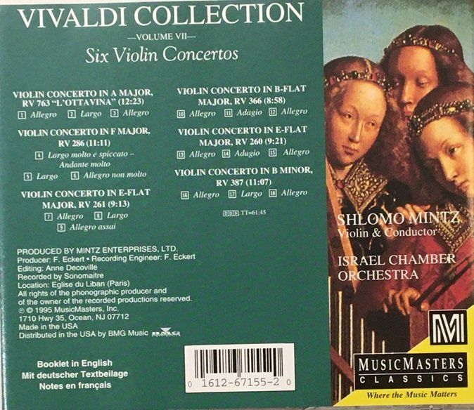 CD: Vivaldi - 6 Violin Concertos – Usato da Grüningen venduto da azulamarillo 1