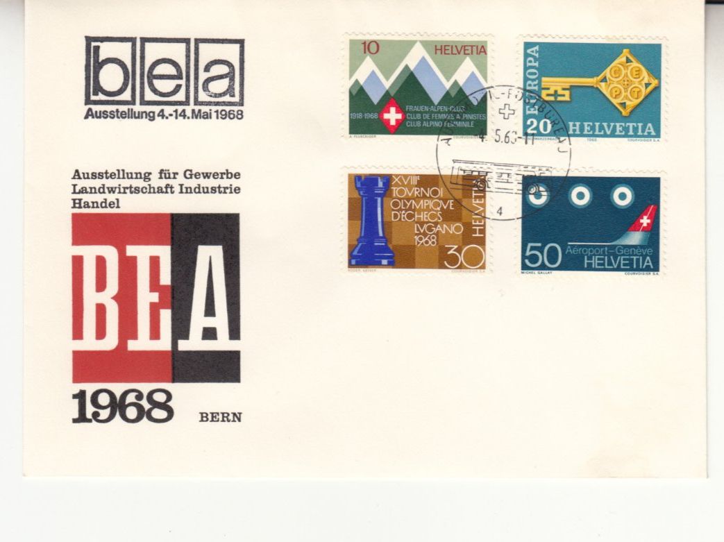 Tutti i francobolli: Sonderstempel A. 1096 BEA Bern 1968 – Usato da Bürglen TG venduto da StampGraf