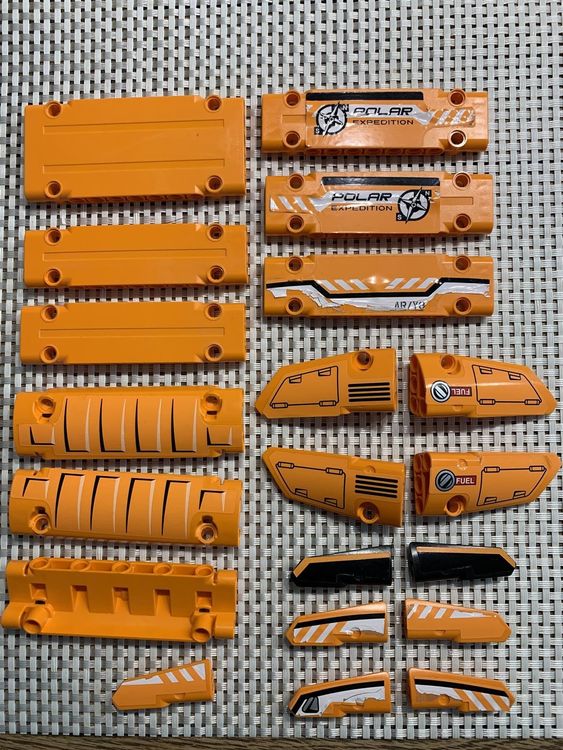 Lego Technik orange schwarz Panele Spoiler Verschalung 42038 (Gebraucht ...