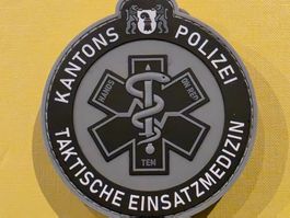 Polizei Badge Basel Taktische Medical Einsatz Pvc Klett neu