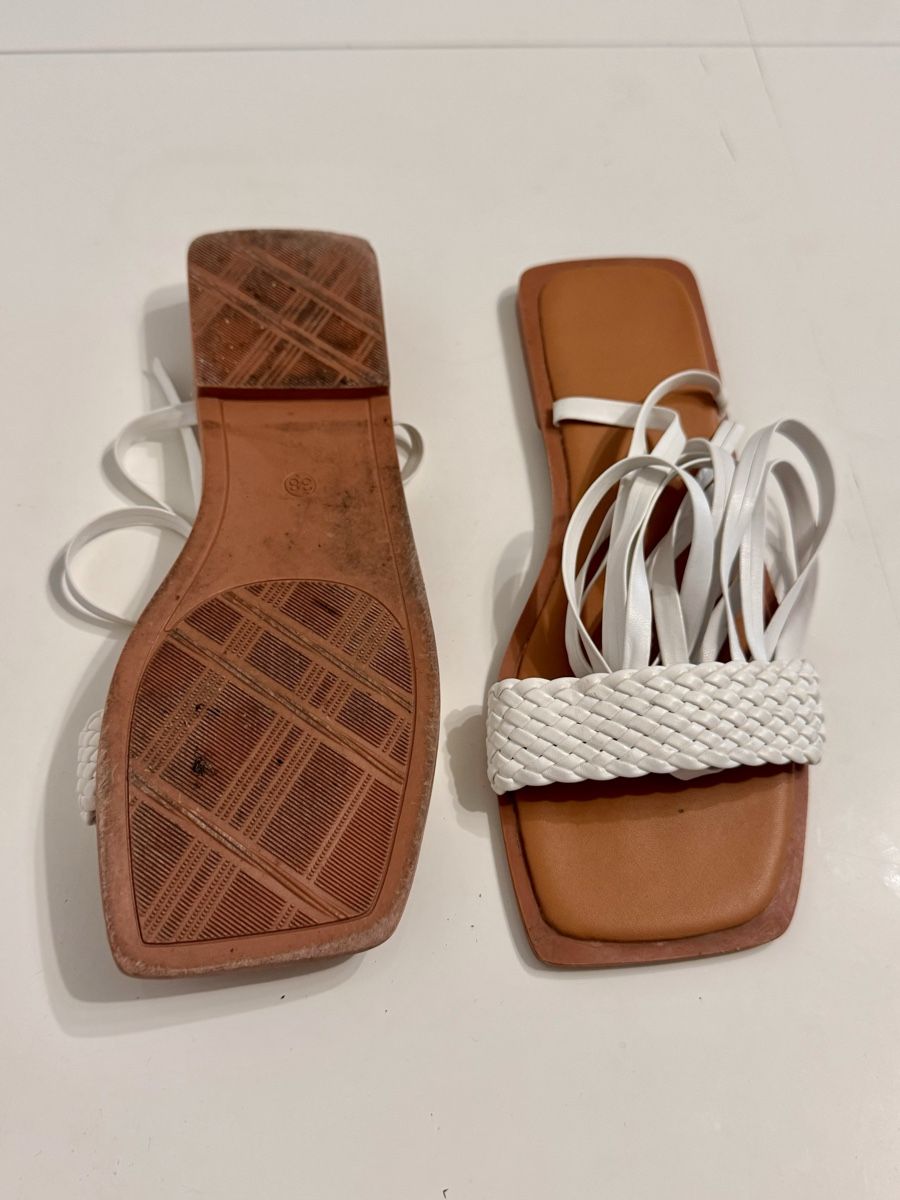 Herrenschuhe: Damensandalen Weiß Gr.38 – Gebraucht aus St.Gallen von pep_2gfq 2