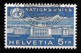 Vereinte Nationen ONU (D VII) Nr. 33 ET Halbmondstempel