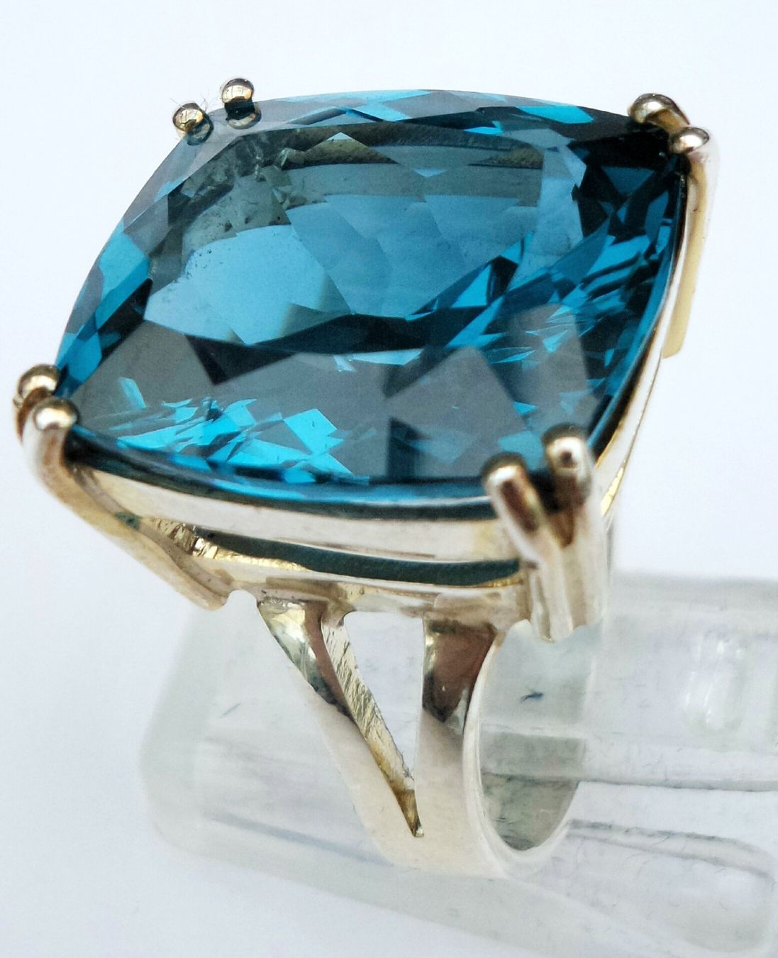 Ringe: Blau Topas Solitair Ring – Neu (gemäss Beschreibung) aus Zürich von benedikt12 9