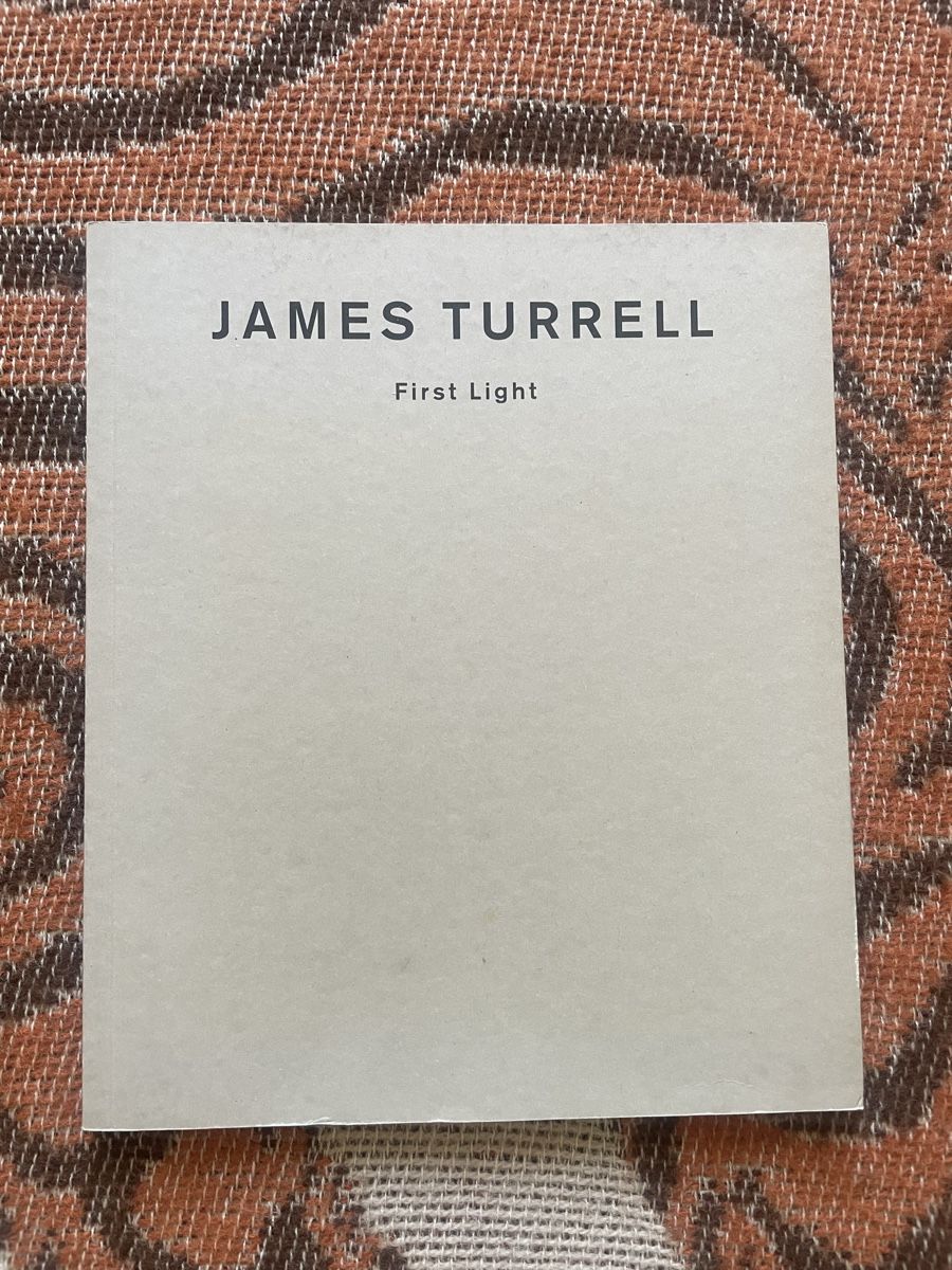 Libri: James Turrell First Light Catalogue Edition Cantz 1991 – Usato da Basel venduto da Amechan. 1