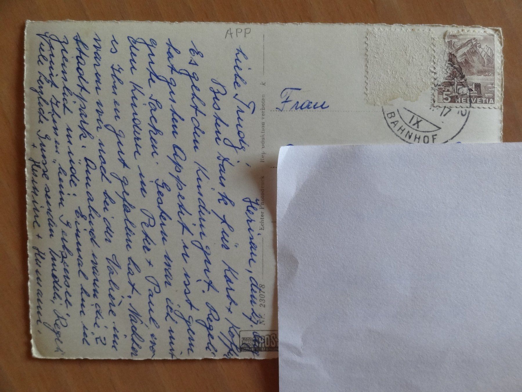 Cartoline postali: Herisau, Appenzell, Suisse – Usato da St Léonard venduto da Riglin 1