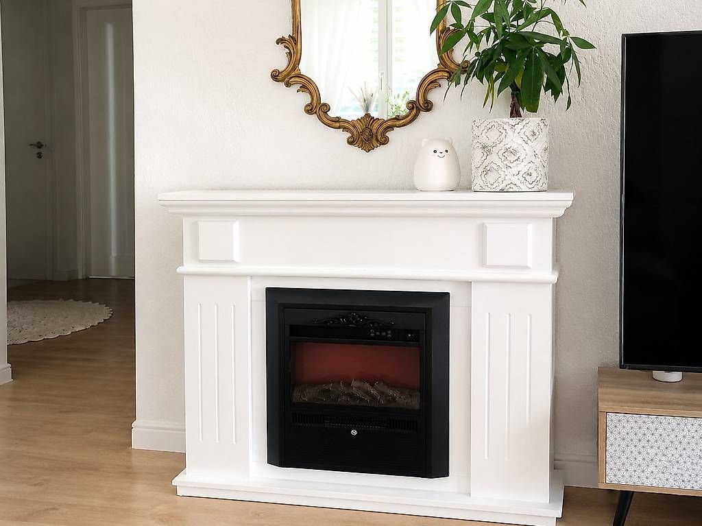 Camini: Elektrischer Kamin / Dekokamin weiss – Usato da Gams venduto da nat_sjt8