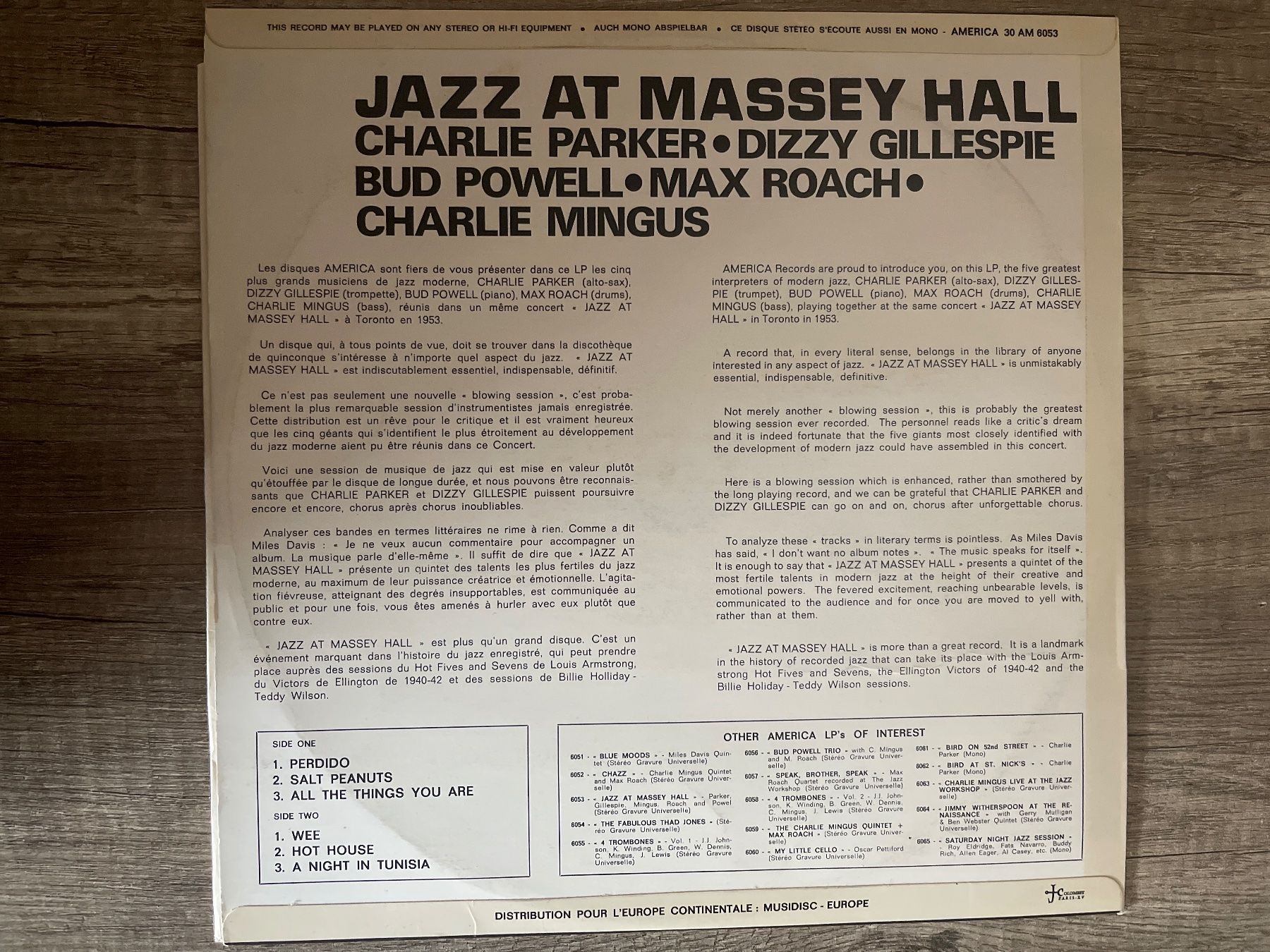 Schallplatten: A575/Jazz at Massey Hall – Gebraucht aus Frutigen von Philippe_jsp 1