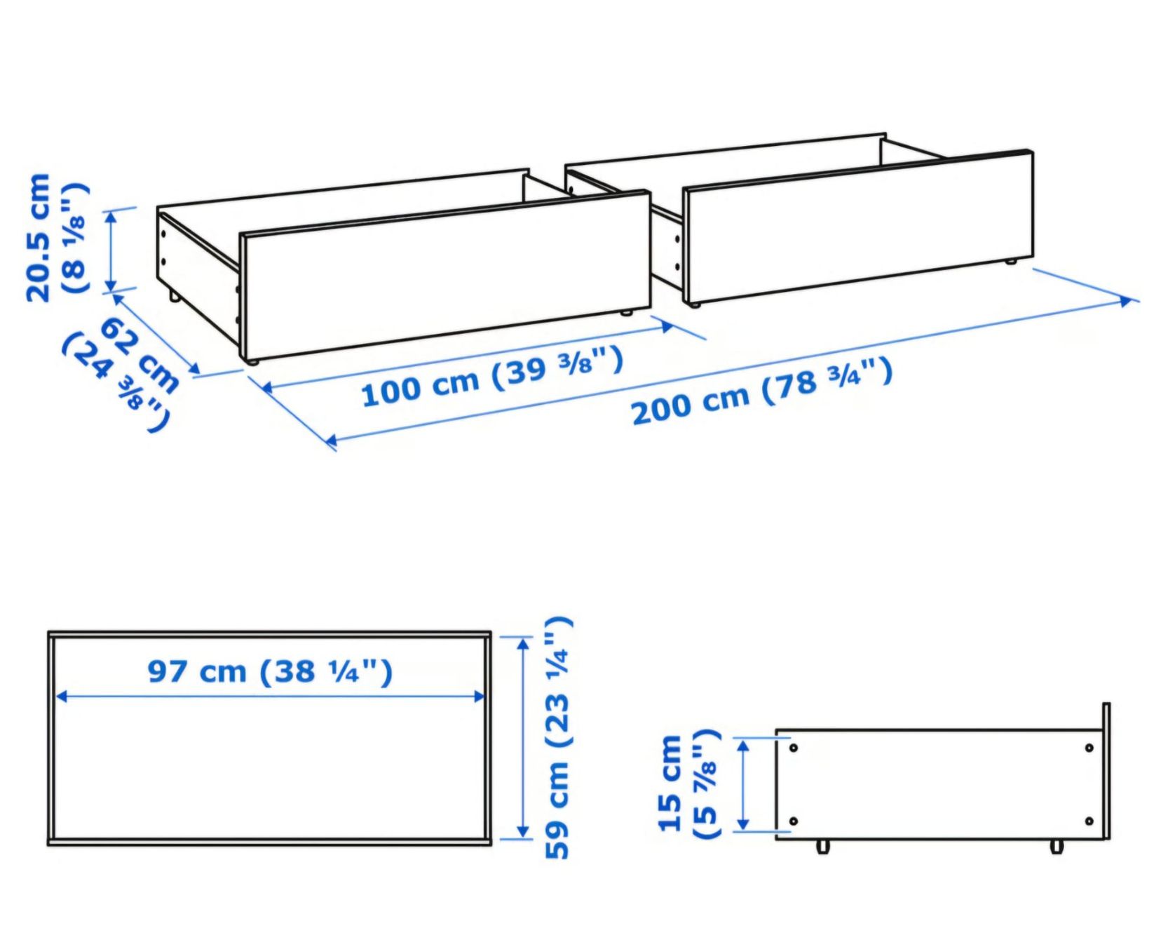 Ikea Sistemi di archiviazione: Bettkasten (2) – Usato da Affoltern am Albis venduto da ser_r7tp 4