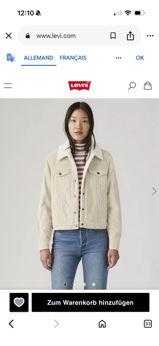Levi's Giacche: Veste Levi’s sherpa blanche – Nuovo (secondo la descrizione) da Dully venduto da CELINE.D11 3