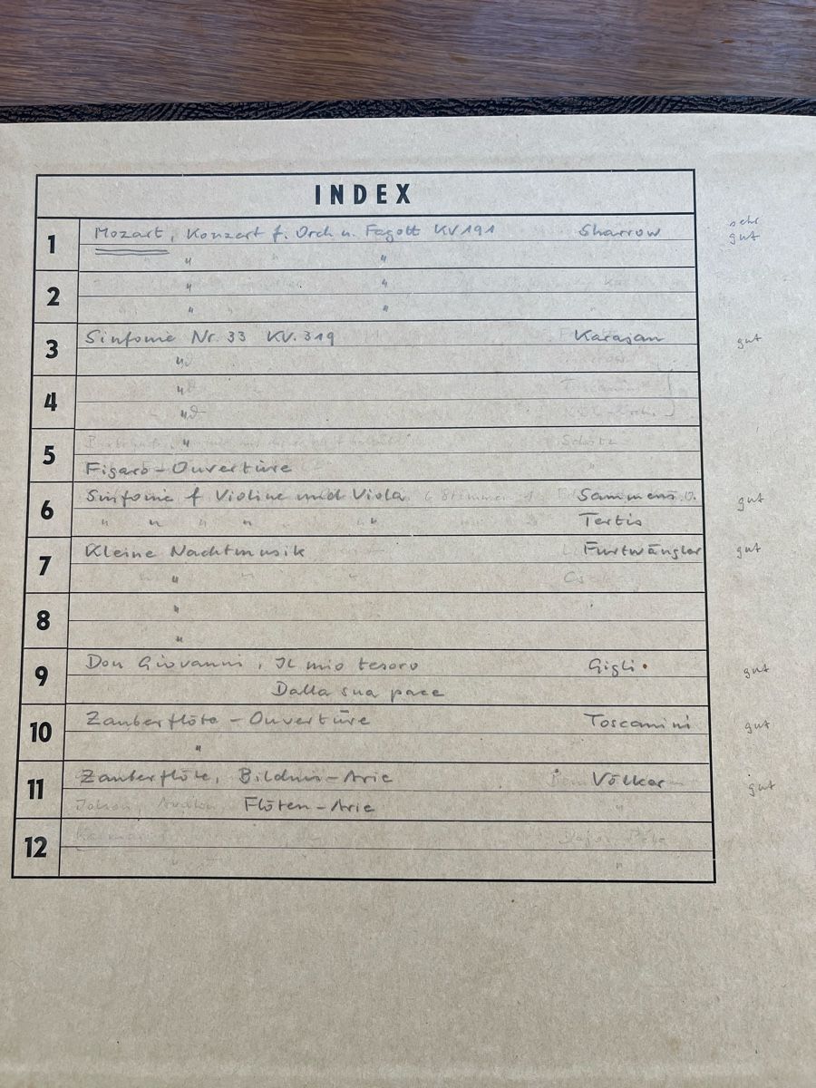 Dischi in vinile: Schallplatten Klassik Mozart antik – Usato da Turbenthal venduto da Osolemio1 2