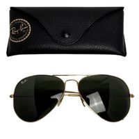 Vintage Ray-Ban Aviator Gold mit original Etui
