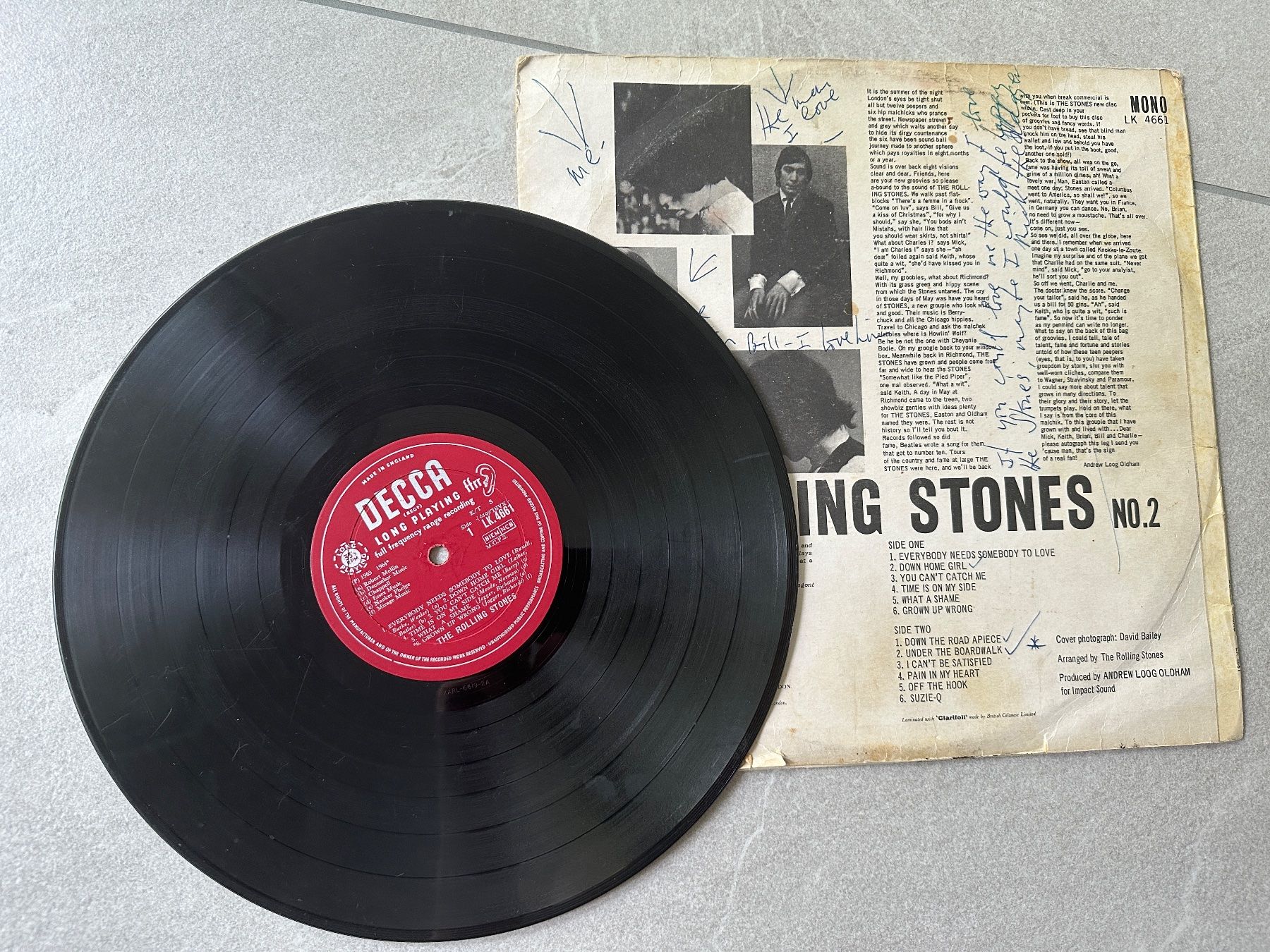 Dischi in vinile: Schallplatte Rolling Stones mit Unterschrift Mick Jagger – Usato da Wohlen AG venduto da Richi_03 2