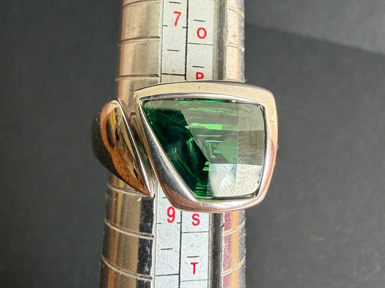 Anelli: Silber Ring mit Turmalin 925 – Usato da Spiegel b. Bern venduto da Rogger72 6