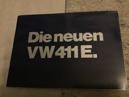 VW 411 E Verkaufsprospekt mit 28 Seiten Dezember 1969