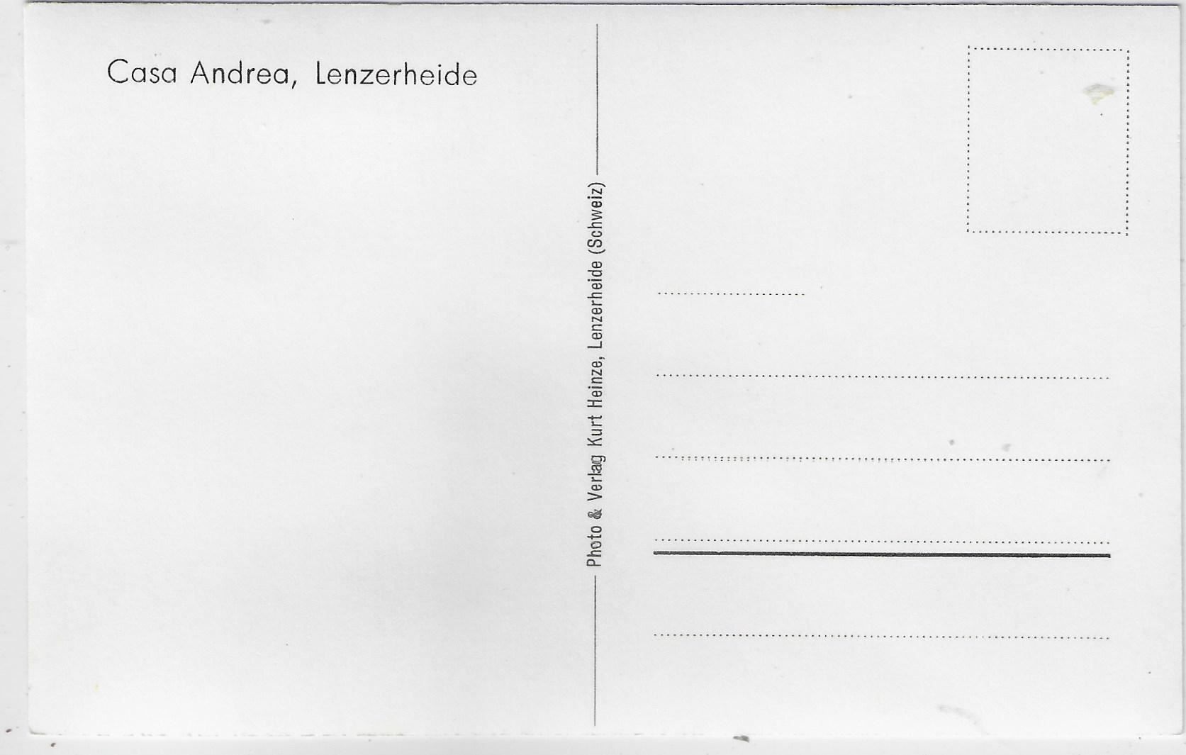Cartes postales: Casa Andrea - Lenzerheide - Im Winter – Antique à Ettingen par Kartenplanet 1