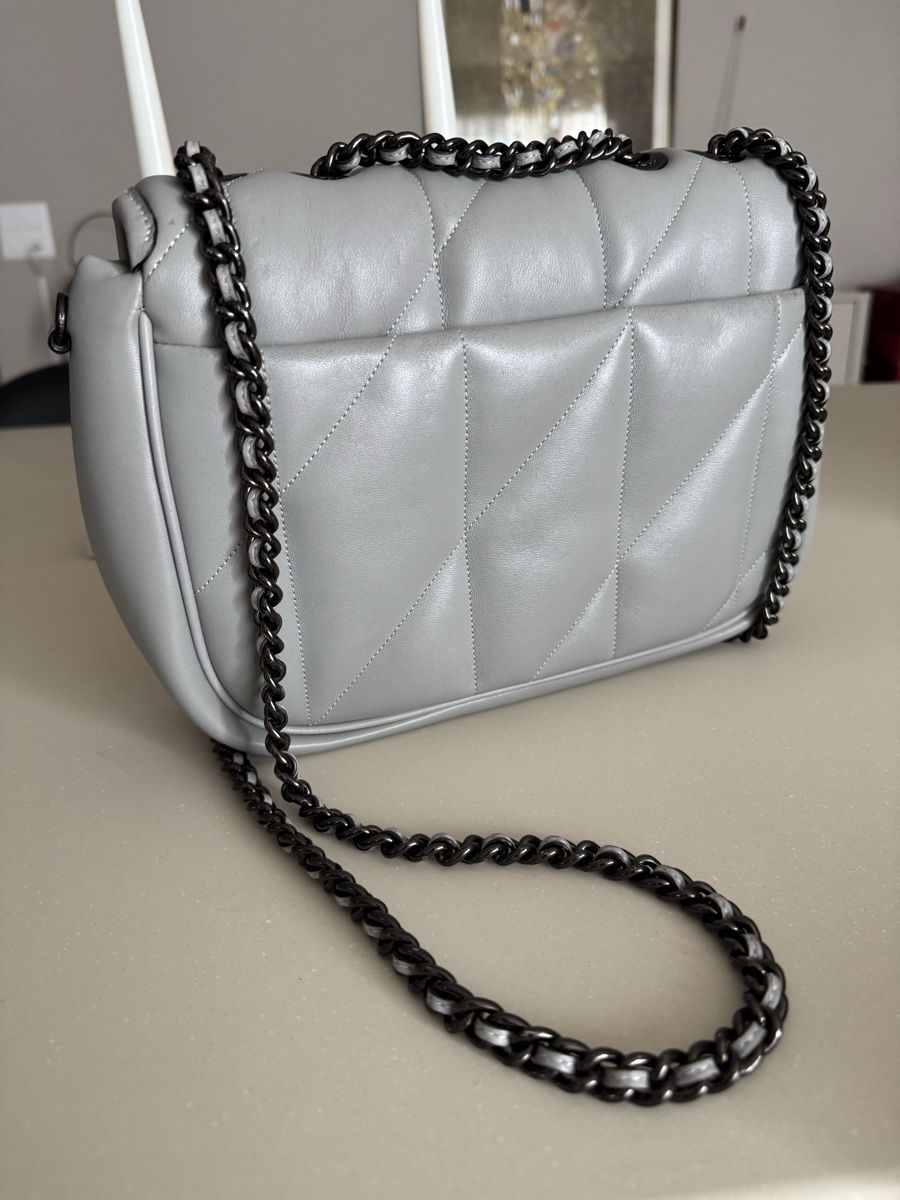 Coach Sacs femmes: Coach Tasche Leder grau – D'occasion à Galgenen par rpoto 4