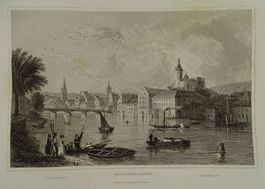 SCHAFFHAUSEN, STAHLSTICH 1836/1838