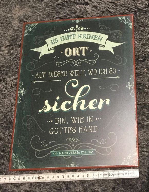 BLECHSCHILD Es gibt keinen besseren Ort auf dieser Welt….. Kaufen auf Ricardo