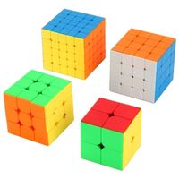 4 Stück Zauberwürfel Set Speed Cube