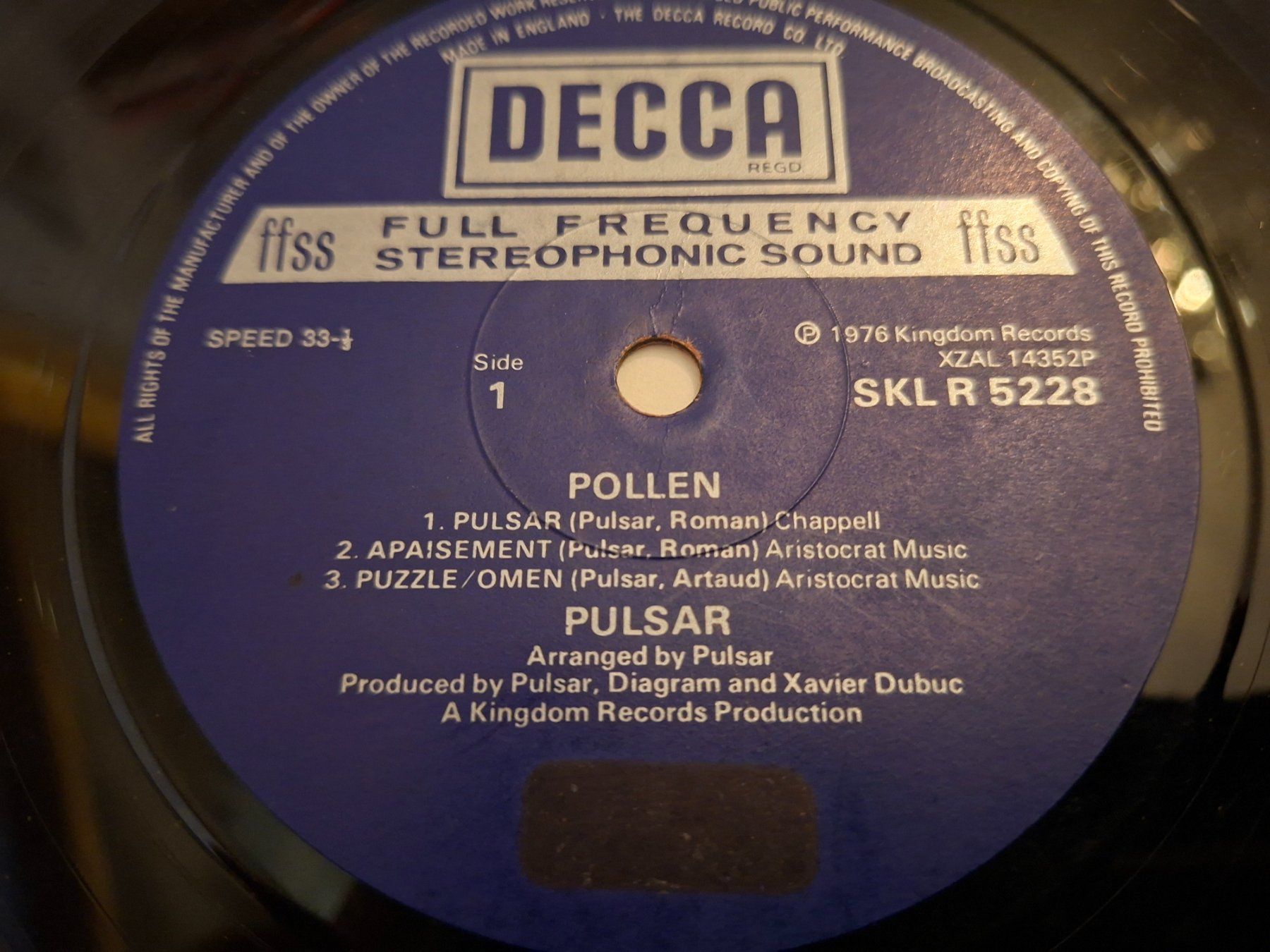 Dischi in vinile: Prog Rock LP - Pulsar - Pollen - 1975 – Usato da Bernex venduto da Wannabehasbeen01 3