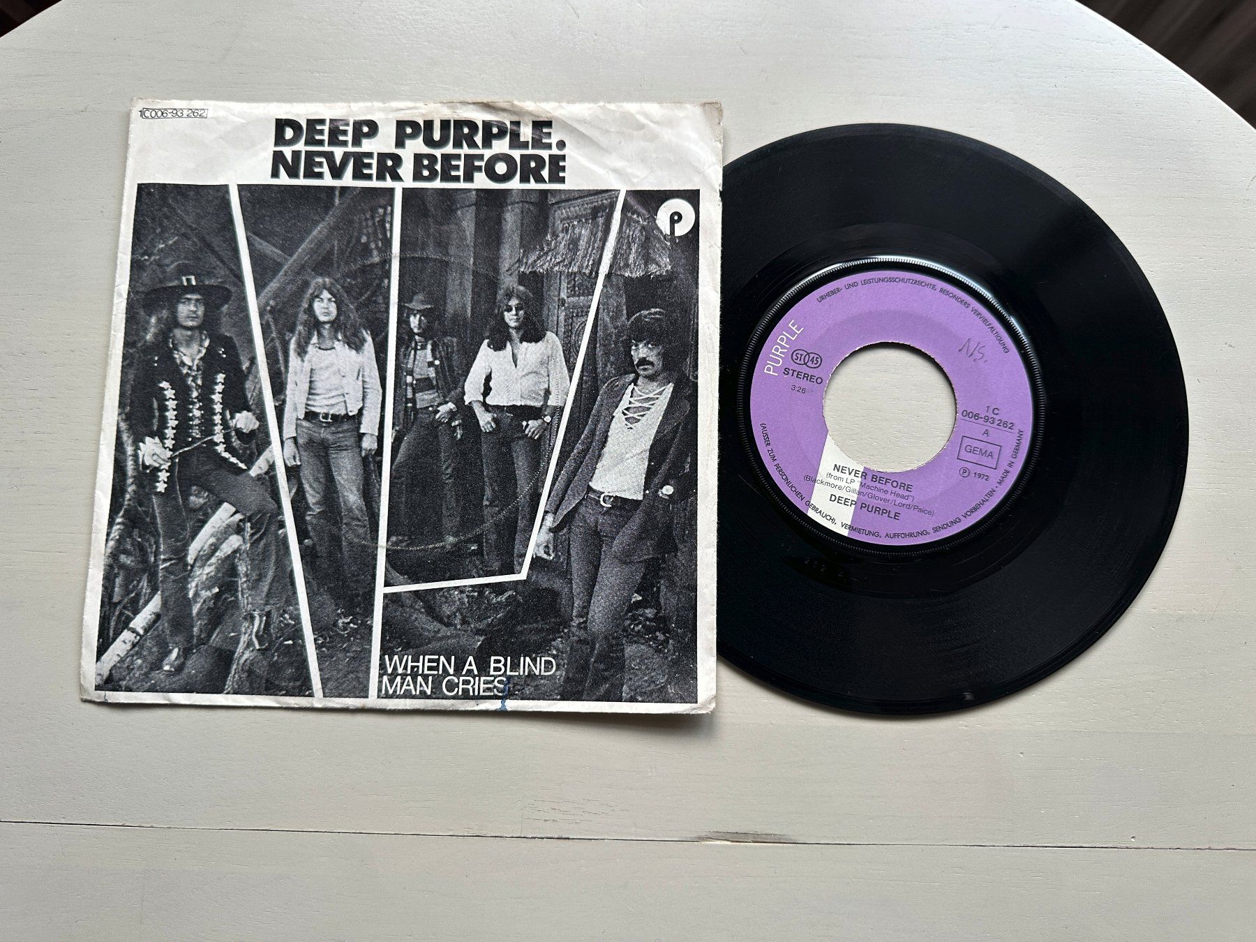 Schallplatten: DEEP PURPLE tolle Never before Single 70's Rock Kult Top – Gebraucht aus Basel von Partridge