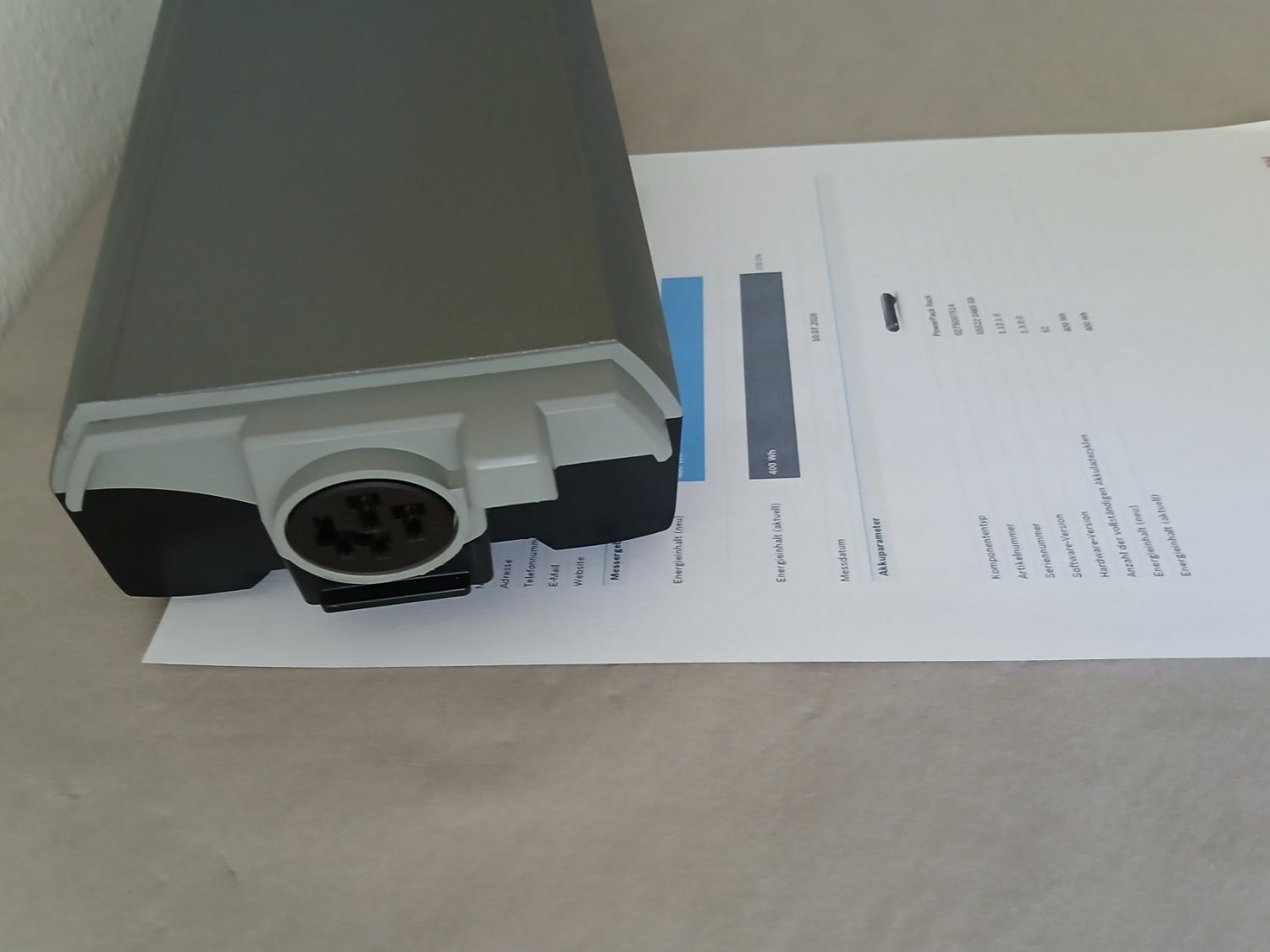 Bosch Batterie: Bosch Powerpack 400 mit 463Wh - Gepäckträger - Messbericht – Usato da Winterthur venduto da .-thx-. 4