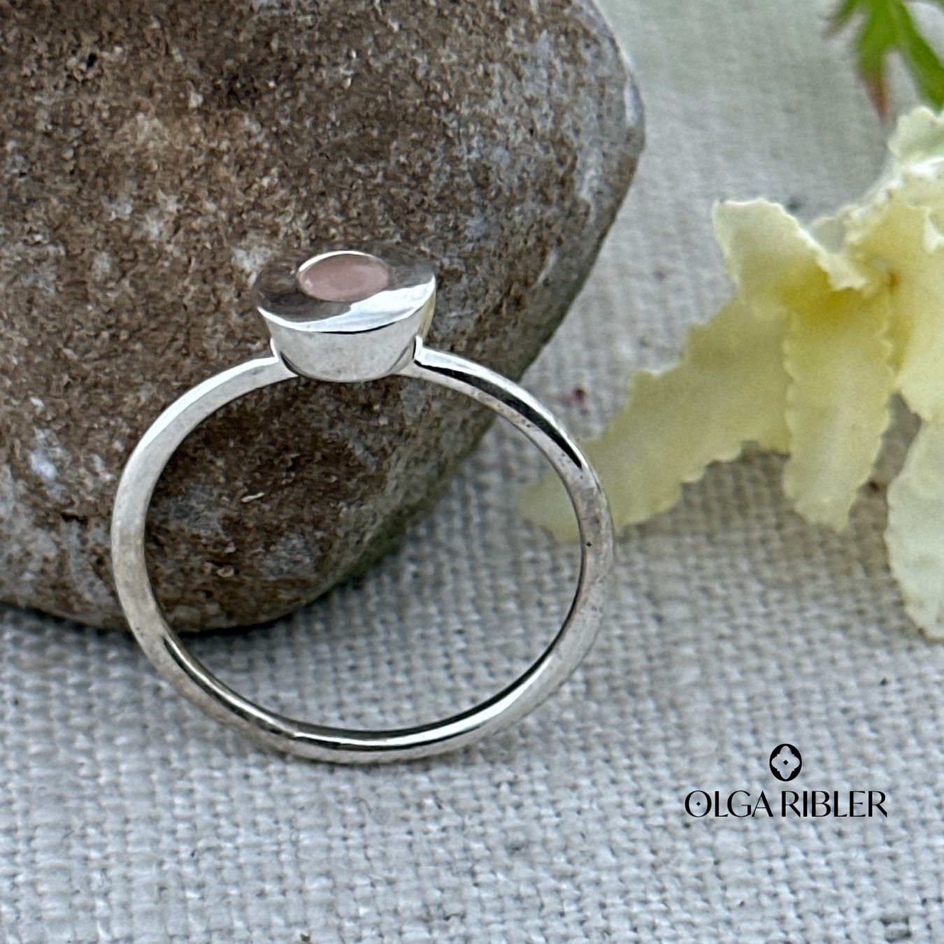 Olga Ribler Anelli: Feiner Silber Ring 925 mit Rosenquarz Grösse 56 – Nuovo (secondo la descrizione) da Luzern venduto da Schmuckoutlet 5