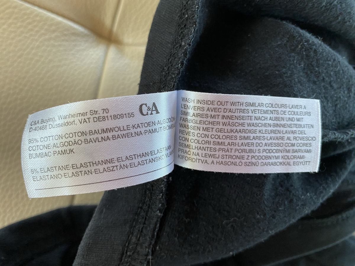 C&A Collant & Leggings: C&A Thermo-Leggins schwarz Gr. 176 Baumwolle – Usato da Meggen venduto da 6003Luzern 3