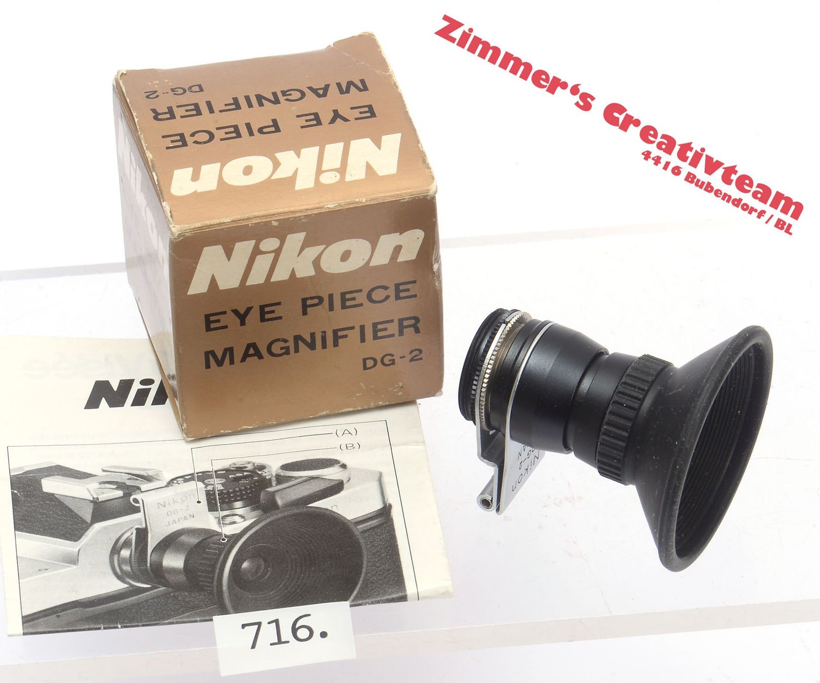 Nikon Fotocamera: NIKON Einstellupe DG-2 zu Nikon F3 – Usato da Bubendorf venduto da zimmers_creativteam