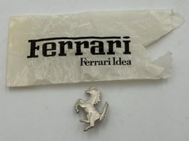 925 Silber, Seltene Ferrari Pin, Motorsport - Sammlerstück