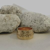 Silberring gelbvergoldt Grösse 59