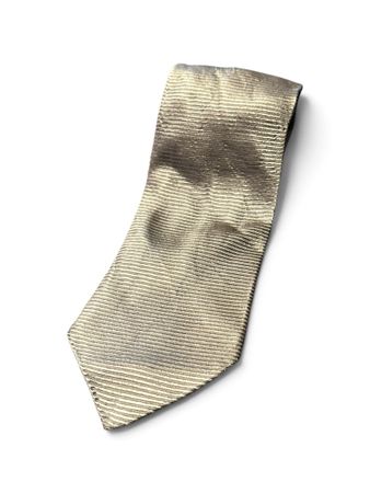 Yves Saint Laurent Krawatte Seide Vintage Silber Grau