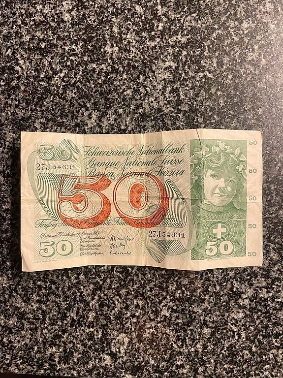 Banconote: Schweizer Banknote Serie 5 – Usato da Bern venduto da Zentro