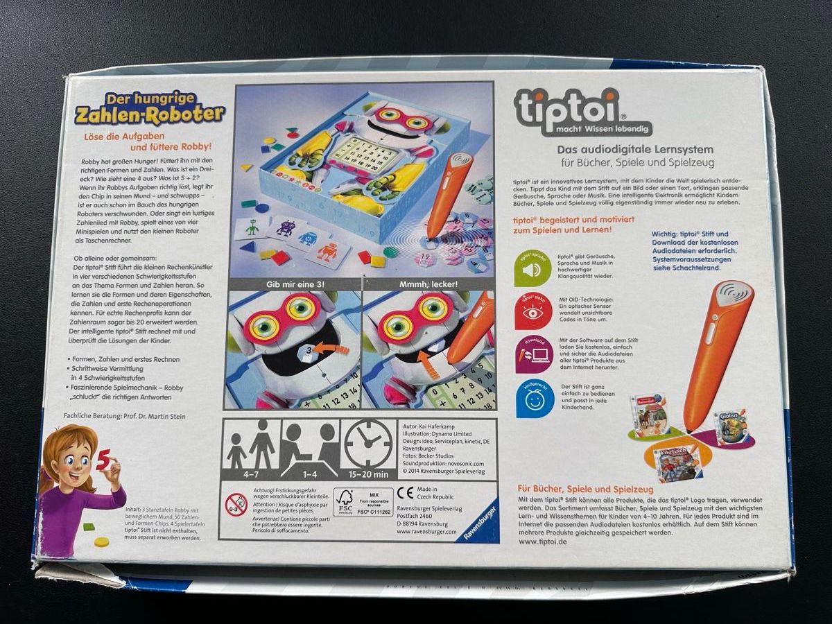 Tiptoi Spiele: Tiptoi Spiel: Zahlen-Roboter, Zahlenschatz, Lesezauber! – Gebraucht aus Roggwil TG von sch_6dls 1