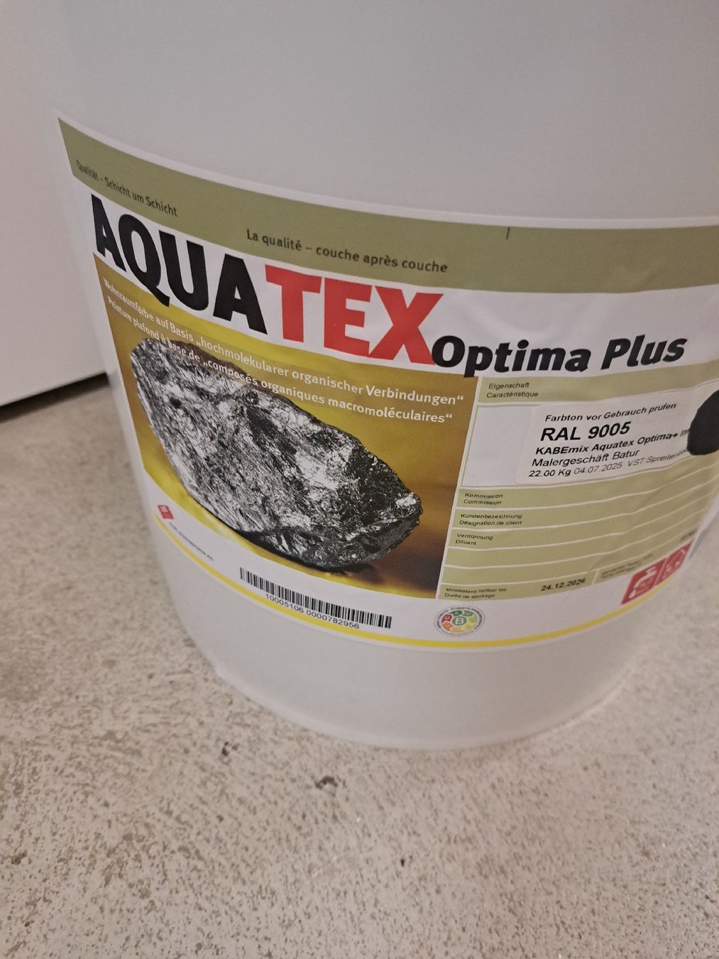 Colori: AQUTEX Optima Plus RAL 9005 SCHWARZ – Nuovo e nell'imballaggio originale da Spreitenbach venduto da madmex 2