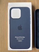 iPhone 15 Pro Max Silikon Case MagSafe, Original, Dunkelblau
