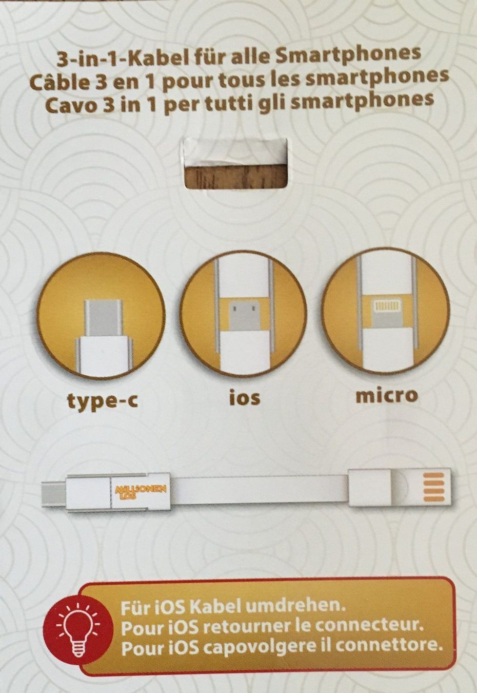 Cavi: Kabel für Smartphones – Nuovo (secondo la descrizione) da Zürich venduto da Buechi49
