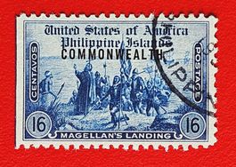 USA BESETZUNG PHILIPPINEN COMMONWEALTH MAGELLAN 1935 GST.
